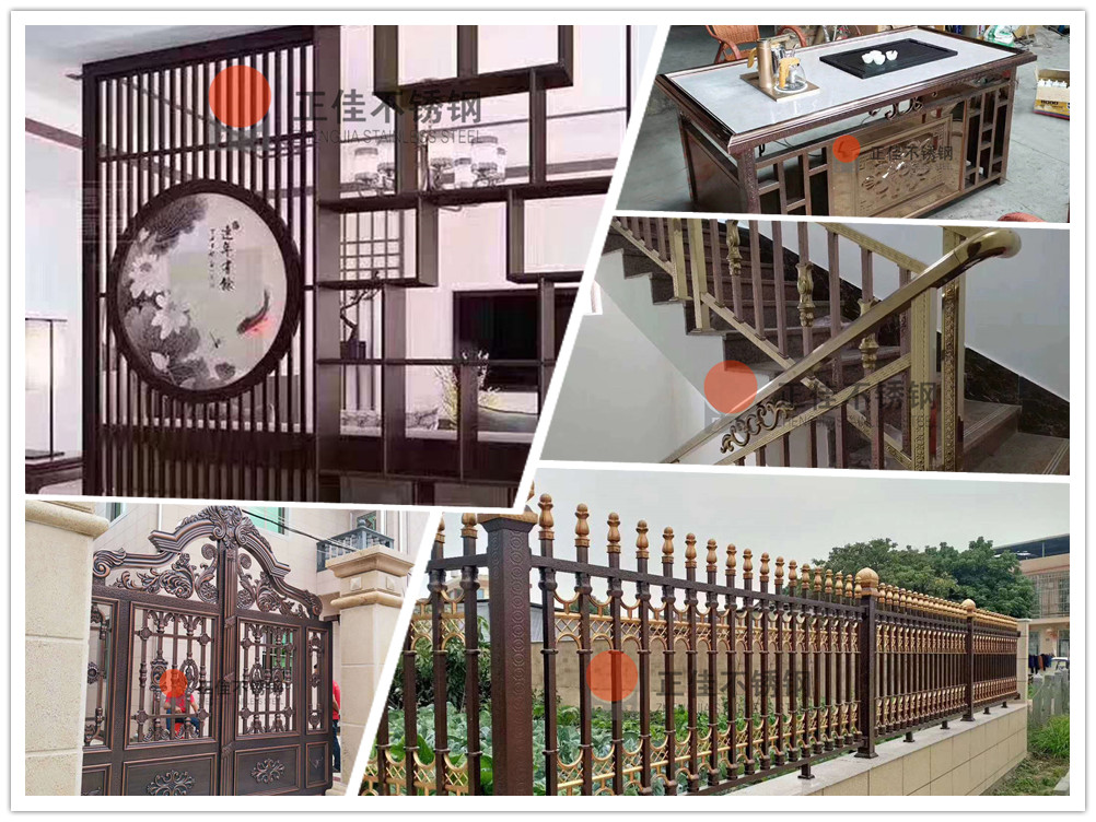 斑纹装璜不锈钢管