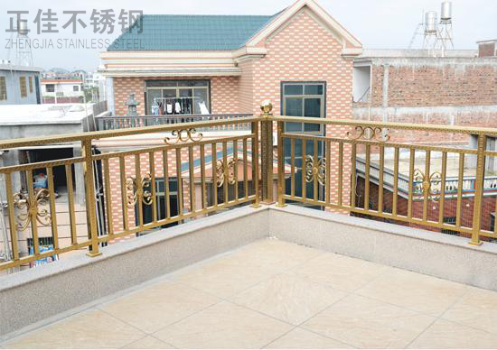 不锈钢回形斑纹管围栏2