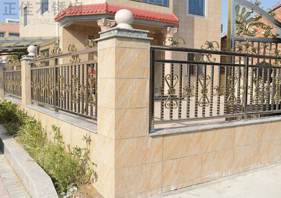 不锈钢点状斑纹管围栏