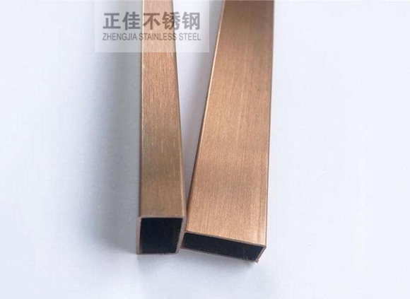 红古铜不锈钢装璜方管3