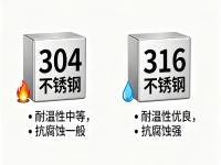 304与316不锈钢的高温机能对决