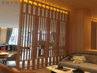 木纹不锈钢方管装璜成效图