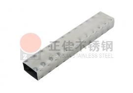 双面斜点斑纹不锈钢管